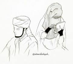 12 gambar sketsa muslimah terbaru cantik dan simple 2018 dp bbm via 31 kartun pasangan muslim dan muslimah anak cemerlang via anakcemerlang.com. Pin Oleh Tentang Hati Di Love Anime Couple Pasangan Animasi Kartun Animasi