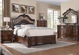 Handly Manor King Dark Pecan 7pc Panel Bedroom King Size Bedroom Furniture Sets King Bedroom Sets Bedroom Sets Furniture King