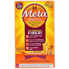 Fiber is a nutrient experts say you probably aren't eating often enough. Metamucil 4 In 1 Multihealth Fiber Orange Smooth Singles 30 Packets 0 43 Oz 12 G Each Iherb