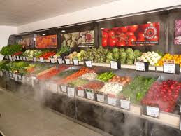 Presentoir Table Murale Fruits Et Legumes Avec 2e Etage Et Nebulisation Fruits Et Legumes Fruits Legumes