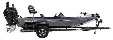 Boasts roomy casting decks in the bow and stern. Ranger Aluminum Bass Boats