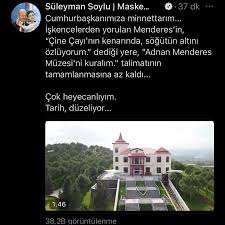 Efes antik kenti 44 km. Soylu Dan Adnan Menderes Muzesi Paylasimi Manset Aydin