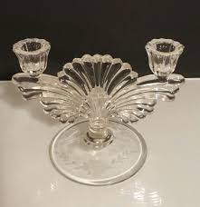 Vintage glass candlesticks original art deco candle holders set of 4. Vintage Paden City Glass Maya Pattern Double Candlestick Etsy Candlesticks Vintage Glass Candle Holders Vintage Candlestick Holders