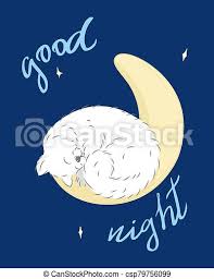 There are 3946 cute furry animals for sale on etsy, and they cost £69.03 on average. Kawaii Cartoon Cat Sleep On Moon On Night Blue Background Cute Furry Animal Card With Handwritten Slogan Editable Vector Canstock
