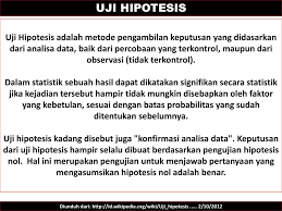 Dalam penelitian sosial, pengujian hipotesis menjadi salah satu tahapan riset dengan pendekatan kuantitatif. Mk Kuliah Statistika Hipotesis Uji Hipotesis Smno Psdl Ppsub Ppt Download