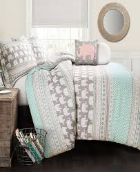 100% cotton elephant bedding duvet cover set twin full queen king. Lush Decor Elephant Stripe 5pc Full Queen Comforter Set Reviews Designer Bedding Bed Bath Macy S