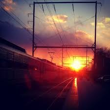 Sunset By Septa Magic Love It Third Rail Train Sunset
