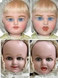 Fritz Bartenstein, Carl Bergner Antique Multi-Face Dolls German