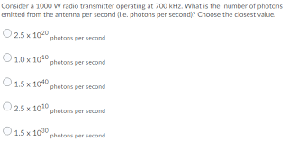 Słuchaj online wradio na onlineradio.pl. Solved Consider A 1000 W Radio Transmitter Operating At 7 Chegg Com