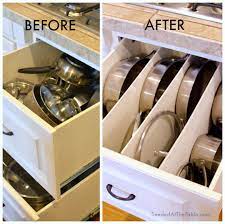 Spring Cleaning Diy Organized Pots And Pans Cookware Drawer