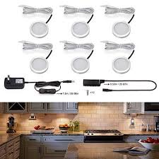 Le Led Under Cabinet Lighting Kit 510lm Puck Lights Under Counter Lighting 3000k Warm White Kitchen Lighting Fixtures Kitchen Lighting Kitchen Led Lighting