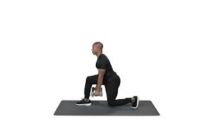 Best way to improve dynamic hip flexor mobility is doing reverse lunges with a horizontal vector. Resistance Band Lunges Right Sworkit At Home Workout And Fitness Plans