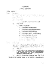 Chair maio recessed the board of county commissioners (bcc) and convened as the ldrc. Section 03300 Cast In Place Concrete Part 1 General