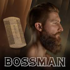 Amazon.com : Bossman Pocket Size Sandalwood Comb with Protective Case