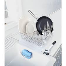 Sold and shipped by the lakeside collection. Rubbermaid Antimicrobial 4 Piece Chrome Sink Accessory Set Fg1f91machrom The Home Depot