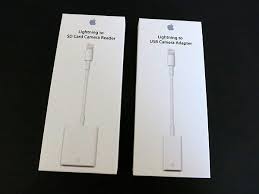 Ipad Camera Connectors Usb Vs Sd Card