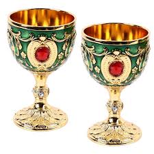 Chalice Goblet Cups Vintage Golden Chalice Of King Arthur Medieval Gothic  Goblet Sculpture Metal Liqueur Goblet For Home Bar Wedding, 6.8X4X4Cm -  Walmart.Com