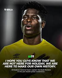 Zimbabwe national team captain Marshall Munetsi speaking
