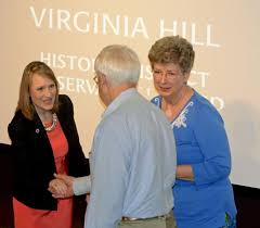 Brillhart presents historic district preservation awards