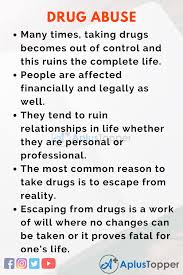 We did not find results for: Drug Abuse Essay Essay On Drug Abuse For Students And Children In English A Plus Topper