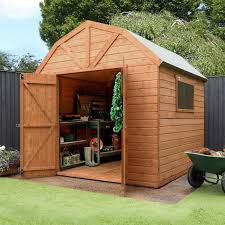 Garden shed with metal foundation kit dunster house 6.7×3.4ft outdoor bike shed toomax storaway 842l outdoor garden plastic storage shed pinelap 8×5 quality fully t&g wooden euro. Adley 8 X 8 Premium Pressure Treated Double Door Shiplap Dutch Barn