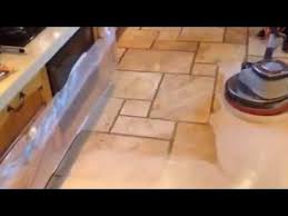 Travertine Floor Cleaning And Sealing Driffield Youtube
