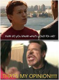 Sirio On Twitter Meme Memes Mcu Marvel Vines Avengers Ironman Spiderman Tomholland Robertdowneyjr Tonystark Peterparker Spidermanfarfromhome Https T Co Ealgtsqbs1
