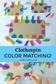 The picture is such a nice addition! Clothespin Color Matching Fine Motor Skills Meets Color Recognition