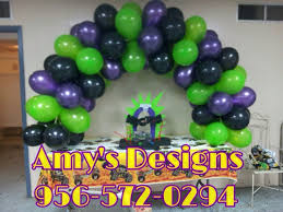 Find great deals for monster jam balloon bouquet 7th birthday party supplies balloons favors. Monster Truck Table To Table Arch Event Decor Monster Trucks Balloons