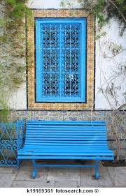 Sidi Bou A Dit Banc Et Fenetre Banque D Image