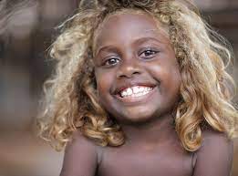 Lovely dark skin and bright blond hair. Meet The Melanasians Black People With Naturally Blonde Hair Blk Girl Culture