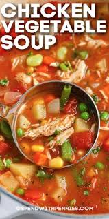 Perfect For Chilly Nights Or Lazy Afternoons Chicken Vegetable Soup Is In 2020 Vegetable Soup With Chicken Vegetable Soup Recipe Easy Homemade Chicken Vegetable Soup