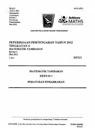 Contoh soalan matematik tambahan tingkatan 4 pertengahan via rasmil.blogspot.com. Kertas 1 Pep Pertengahan Tahun Ting 4 Terengganu 2012 Nopw