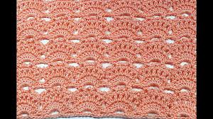 Hoy te enseño a tejer un punto precioso y muy sencillo: Punto Abanicos A Crochet Muy Facil Y Rapido Crochet Ganchillo Youtube