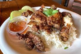 Chicken breast lightly crispy over a bed of fresh mixed vegetables & pineapple in chef's special sauce. This 55 Thai Fries Chicken Thighs San Diego Reader