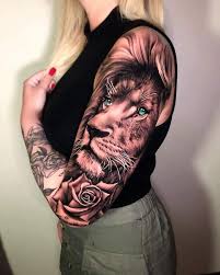 Pin By Emelie A On Baby Girl Tat Lion Head Tattoos Lion Tattoo Sleeves Lion Tattoo On Thigh