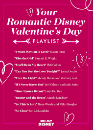 Valentine S Day Playlist Your Romantic Disney Picks Disney Valentines Disney Songs Disney Playlist