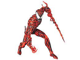 The venom site twitter account posted a photo of a beach towel featuring both symbiotes, along with the caption, the upcoming segaprize venom: Carnage Comic Ver Action Figure Mafex Marvel Comics 16 Cm Blacksbricks