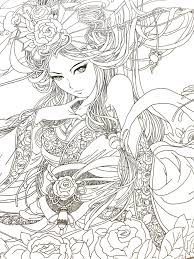 The best free, printable coloring pages for girls! Anime Girl Coloring Book For Adults Novocom Top