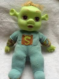 14 Baby Boy Shrek Doll Giggles Vibrates 2007 Dreamworks Shrek The Third Blue Shrek Baby Boy Dreamworks