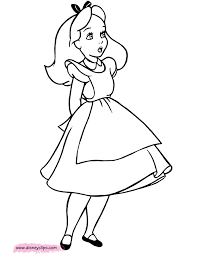My point that first and foremost, coloring in is a fun. Alice In Wonderland Coloring Pages Disneyclips Com