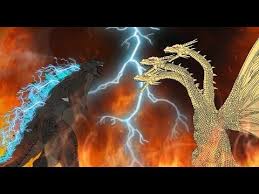 Godzilla Vs King Ghidorah Cartoons Battles Compilation 2018 Part 9 Youtube Godzilla Vs Godzilla Cartoon