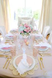 Blush Table For Easter Or Spring Randi Garrett Design Easter Table Decorations Easter Table Settings Easter Table