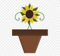 Matahari, vintage, bunga, jantung, pola, hijau, romantis, selamat ulang tahun, fon, tekstil, seni, latar belakang, ilustrasi, dekoratif. Vintage Sunflower Cliparts 14 Buy Clip Art Bunga Matahari Di Pot Free Transparent Png Clipart Images Download