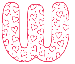 Valentine Stencils Printable Love Font With Hearts In 2020 Large Letter Stencils Letter Stencils Valentines Letter