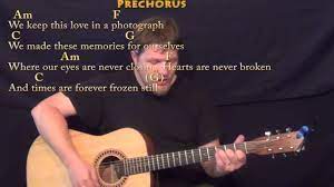 Photograph Ed Sheeran Strum Guitar Cover Lesson In C With Chords Lyrics Guitar Fingerstyle Guitar Ed Sheeran Guitar