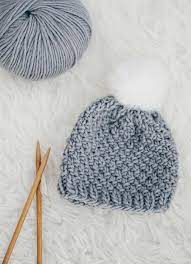 Moss Stitch Baby Hat Baby Hats Knitting Baby Hat Patterns Baby Hats
