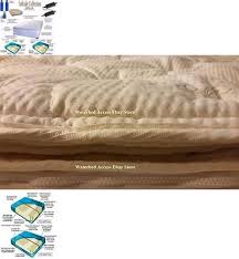 King Complete Size Softside Waterbed With Dual Waveless Bladders Dual Heaters Water Bed Pillow Top Mattress Bamboo Pillow