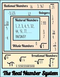 Real Number System Anchor Chart