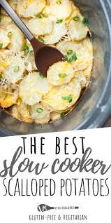Slow Cooker Scalloped Potatoes Recipe Is A Comfort Food Classic That Is Guaranteed Scalloped Potato Recipes Slow Cooker Scalloped Potatoes Easy Potato Recipes